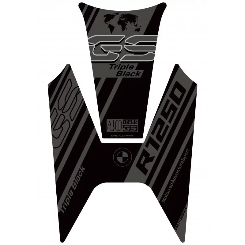 BMW R 1250 GS 40th Motografix 3D Gel Tank Pad Protector TB052TB