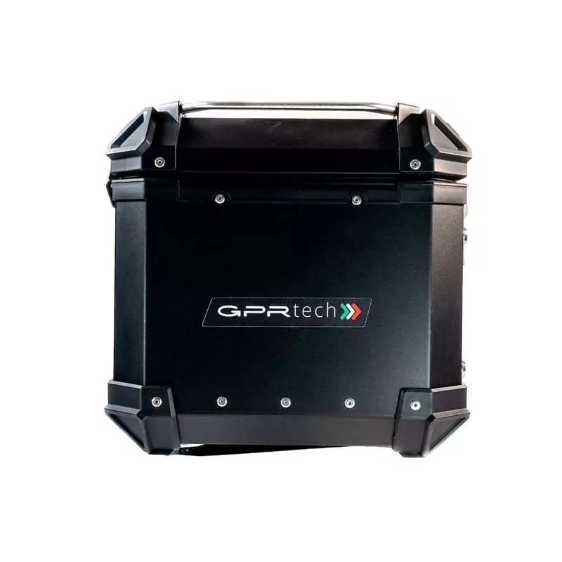 Topcase GPR TECH kompatibel mit Zontes E 350 2023/2024 TOPCASE ALPI-TECH 45 LT. SCHWARZ Topcase aus Aluminium, Inklusive Stahlpl