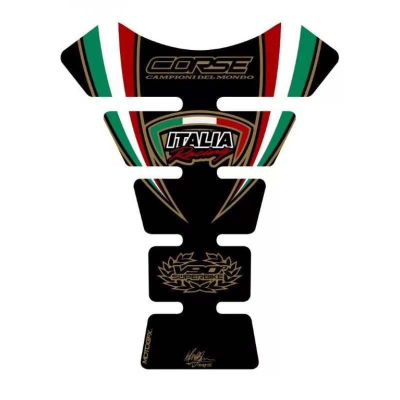 Ducati Corse V90° Motografix 3D Gel Tank Pad Protector TD007KE