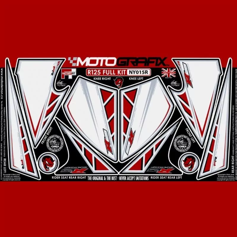 Motografix Steinschlagschutz Set Yamaha YZF-R 125 NY015R