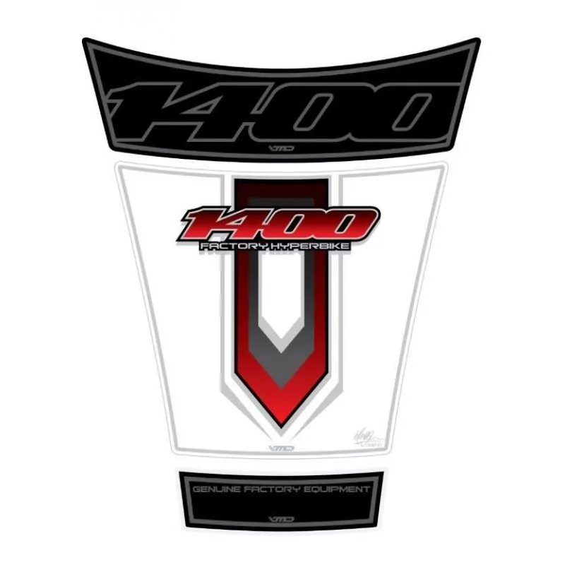 Motografix Suzuki GSX 1400 Red White 3D Gel Tank Pad Protector TS022RW
