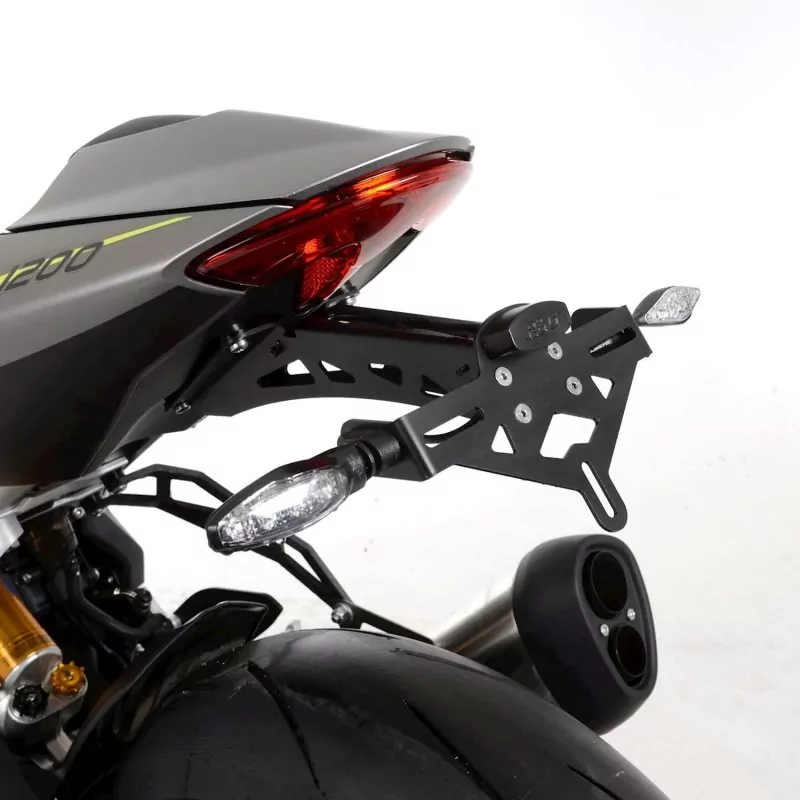 R&G Premium Kennzeichenhalter "Black" Triumph Speed Triple 1200 RS 2021- / 1200 RR 2022-