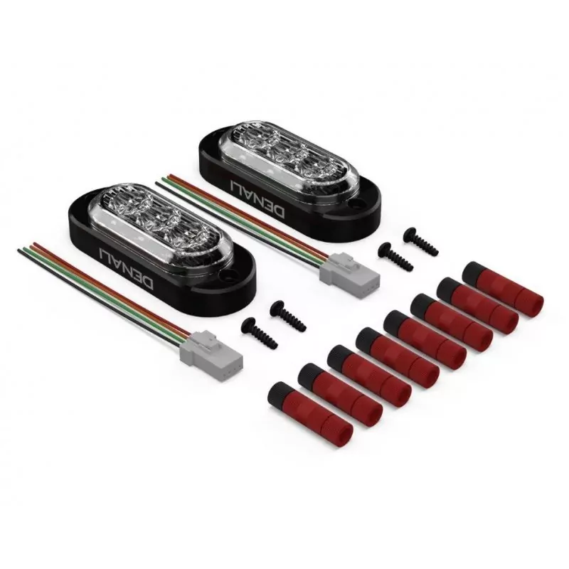 DENALI T3 Modular Switchback Signal Pods | Hinten - Rot / Bernstein