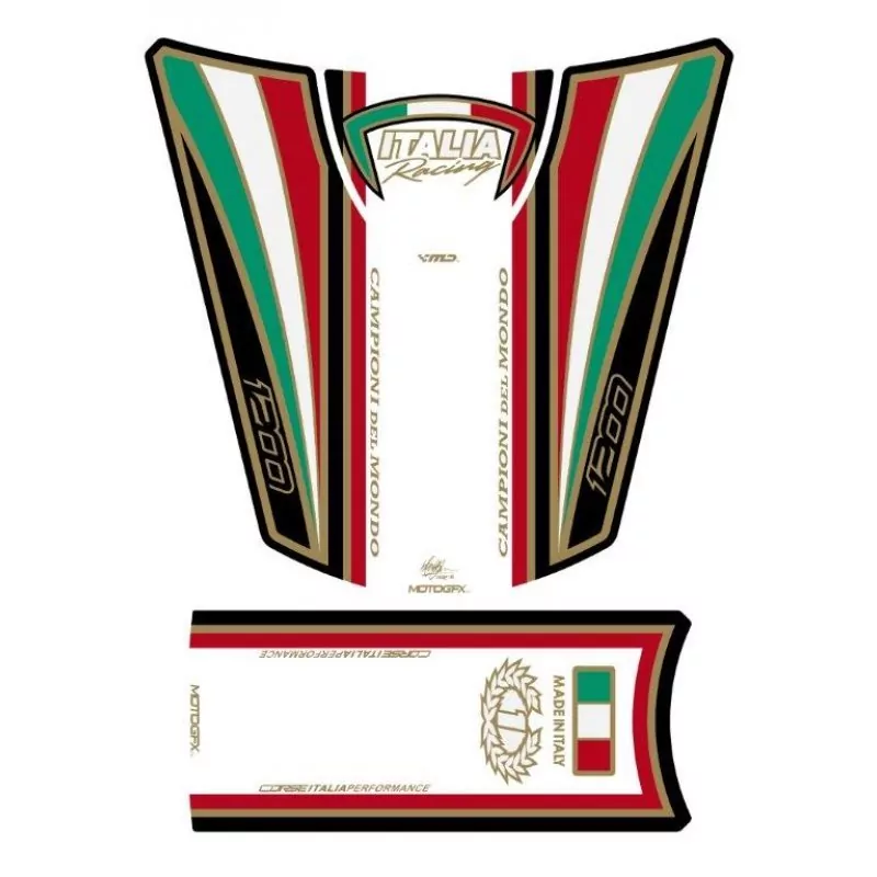 Ducati Diavel 1200 Motografix 3D Gel Tank Pad Protector TD019WR