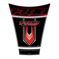 Motografix Suzuki GSX 1400 Black Red 3D Gel Tank Pad Protector TS022KR Motografix Suzuki GSX 1400 Black Red 3D Gel Tank Pad Protector TS022KR