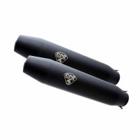 Deeptone Black Cafe Racer Dual Silencer Kit fits BMW R 65 1985-1992 Deeptone Black Cafe Racer Dual Silencer Kit fits BMW R 65 1985-1992