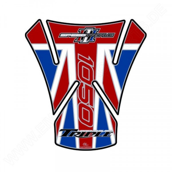 Motografix Triumph Speed Triple 1050 3D Gel Tank Pad Protector TT017UJ