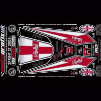 Motografix Stone Chip Protection tail Triumph Sprint ST 2005-2009 RT002SG Motografix Stone Chip Protection tail Triumph Sprint ST 2005-2009 RT002SG