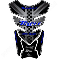 Motografix Triumph Triple Racing 3D Gel Tank Pad Protector TT013KB Motografix Triumph Triple Racing 3D Gel Tank Pad Protector TT013KB