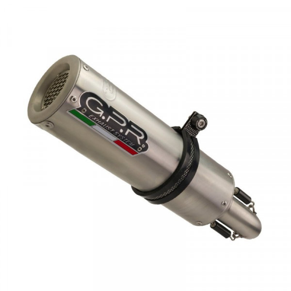 Benelli Trk 502 2021-2024, M3 Inox , Homologated legal slip-on exhaust including removable db killer