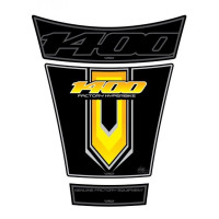 Motografix Suzuki GSX 1400 Black Yellow 3D Gel Tank Pad Protector TS022KY Motografix Suzuki GSX 1400 Black Yellow 3D Gel Tank Pad Protector TS022KY