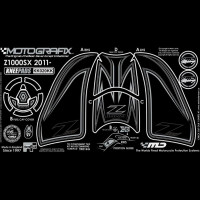 Motografix Fuel Tank Guard Knee Pads KAWASAKI Z1000 2010- KK020KK Motografix Fuel Tank Guard Knee Pads KAWASAKI Z1000 2010- KK020KK