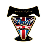 Motografix 3D Gel Tank Pad passend für Triumph Twin Black / Gold TT002J Motografix 3D Gel Tank Pad passend für Triumph Twin Black / Gold TT002J