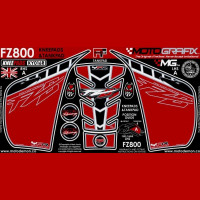Motografix Fuel Tank Guard Knee Pads YAMAHA FZ800 FZ8 N 2010- KY016R Motografix Fuel Tank Guard Knee Pads YAMAHA FZ800 FZ8 N 2010- KY016R