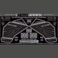 Motografix Fuel Tank Guard Knee Pads Triumph TIGER 1200 2012-2017 KT011CJ Motografix Fuel Tank Guard Knee Pads Triumph TIGER 1200 2012-2017 KT011CJ