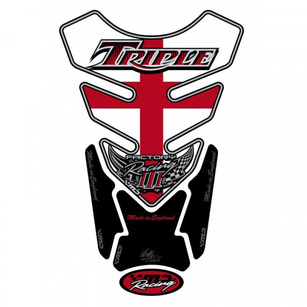 Motografix Triumph Triple Racing 3D Gel Tank Pad Protector TT012SG