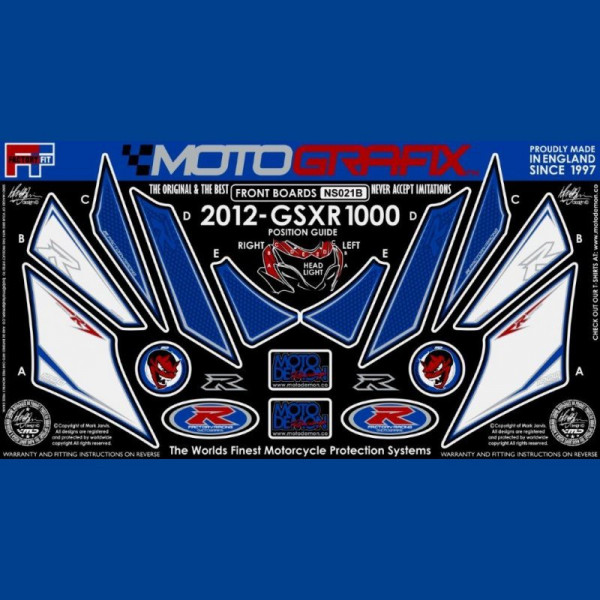 Motografix Steinschlagschutz vorn Suzuki GSX-R 1000 2012- NS021B