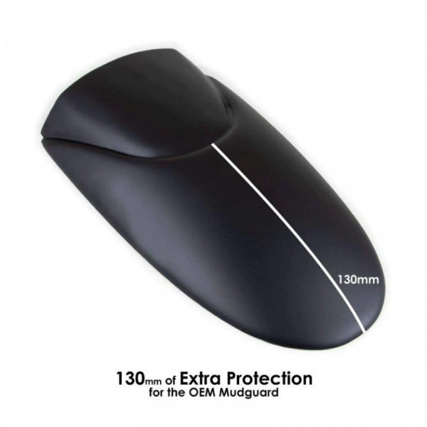 Pyramid Hinterradabdeckung Verlängerung Schwarz Matt passend für Ducati Monster 821 ab 2014