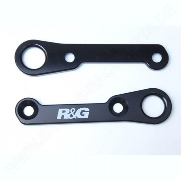 R&G Racing Tie-Down Hooks Pair "Black" Yamaha YZF-R25 / YZF-R3 2014-