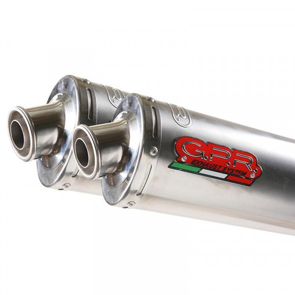 Ducati Monster S2R 2004-2007, Titanium Tondo / Round, Mid-full system exhaust with dual homologated