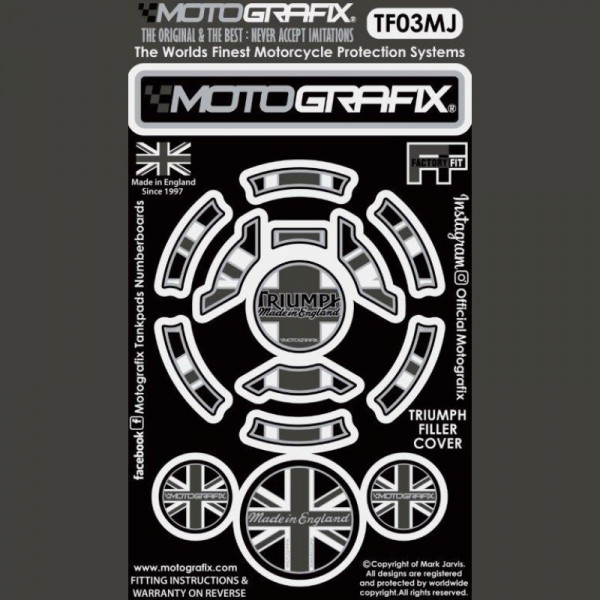 Motografix Filler/Gas cap protection Triumph models TF03MJ