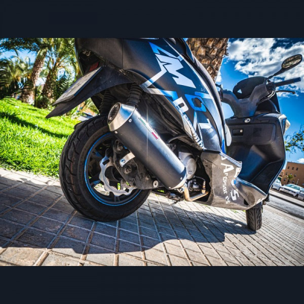 GPR Exhaust System Gilera Dna 180 4T 2000/2006 Homologated slip-on exhaust catalized Evo4 Road