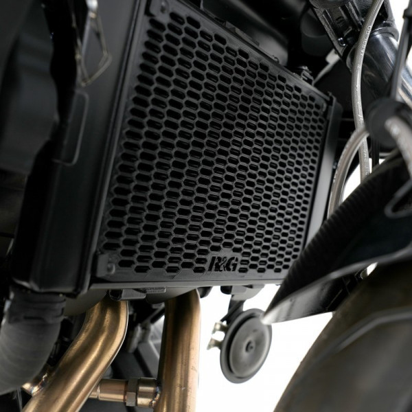 R&G Kühlergitter Schutz PRO BLACK Wasserkühler CF Moto 650 NK 2022-