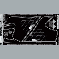 Motografix Tankschutz Knie Pads passend für BMW K 1300S Motografix Tankschutz Knie Pads passend für BMW K 1300S