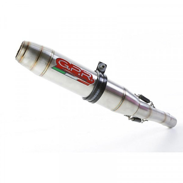 Benelli Bn 302 S 2015-2016, Deeptone Inox, Homologated legal slip-on exhaust including removable db