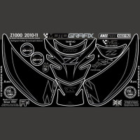 Motografix Tankschutz Knie Pads passend für Kawasaki Z1000 2010 Motografix Tankschutz Knie Pads passend für Kawasaki Z1000 2010
