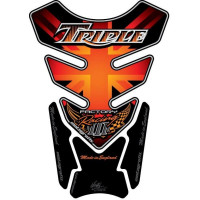 Motografix Triumph Triple Racing 3D Gel Tank Pad Protector TT012O Motografix Triumph Triple Racing 3D Gel Tank Pad Protector TT012O