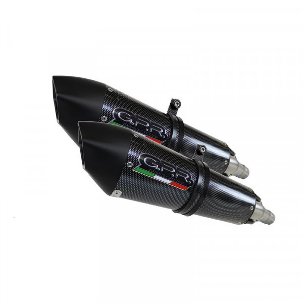 Yamaha Yzf 1000 R1 2009-2014, Gpe Ann. Poppy, Dual Homologated legal slip-on exhaust including remo