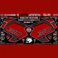 Motografix Fuel Tank Guard Knee Pads fits BMW G310R 2016 Motografix Fuel Tank Guard Knee Pads fits BMW G310R 2016