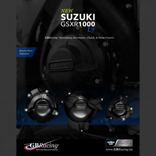 GB Racing Engine Cover Set Suzuki GSX-R 1000 2017-