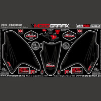 Motografix Fuel Tank Guard Knee Pads Honda CBR 1000 RR Fireblade 2012-2016 KH011KK Motografix Fuel Tank Guard Knee Pads Honda CBR 1000 RR Fireblade 2012-2016 KH011KK