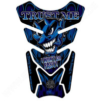 Motografix Trust Me I Wont Go Fast Blue 3D Gel Tank Pad Protector Motografix Trust Me I Wont Go Fast Blue 3D Gel Tank Pad Protector