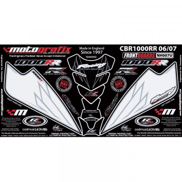 Motografix Stone Chip Protection Kit Honda CBR 1000 RR 2006-2007 NH007U
