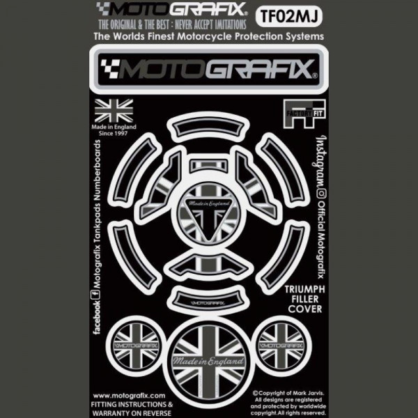 Motografix Filler/Gas cap protection Triumph models TF02MJ
