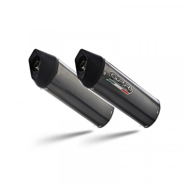Ducati Monster 400 1993-2000, Furore Poppy, Dual Homologated legal slip-on exhaust including removab