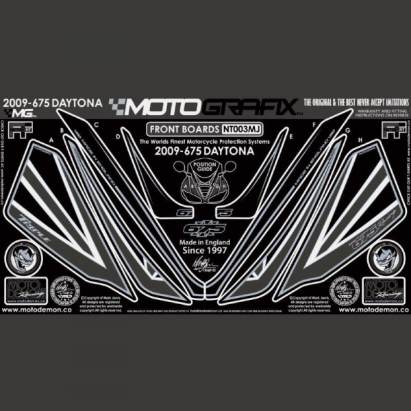 Motografix Stone Chip Protection front Triumph Daytona 675 2009-2012 NT003MJ