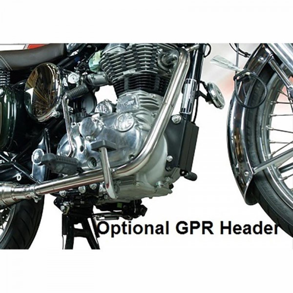 GPR Exhaust System Royal Enfield Classic / Bullet Efi 500 2009/16 Decat pipe manifold Decatalizzato
