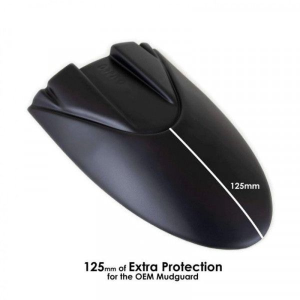 Pyramid Hinterradabdeckung Verlängerung Schwarz Matt passend für Honda CBR 600 RR 2008-2012