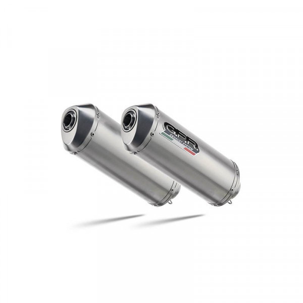 Ducati Monster 600 1993-2003, Satinox, Dual Homologated legal slip-on exhaust including removable db