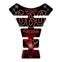 Motografix Team 666 Racing Red/Black 3D Gel Tank Pad Protector ST062 Motografix Team 666 Racing Red/Black 3D Gel Tank Pad Protector ST062