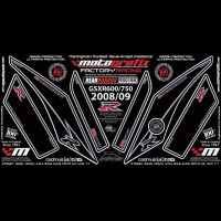 Motografix Stone Chip Protection tail Suzuki GSX-R 600 / 750 2008-2010 RS018K Motografix Stone Chip Protection tail Suzuki GSX-R 600 / 750 2008-2010 RS018K