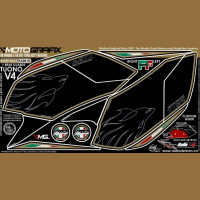 Motografix Tankschutz Knie Pads passend für Aprilia Tuono V4 2011-2014 Motografix Tankschutz Knie Pads passend für Aprilia Tuono V4 2011-2014