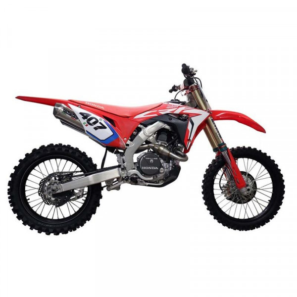 Honda Crf 250 R 2018-2021, Pentacross Inox, Racing full system exhaust, including dual silencers, re