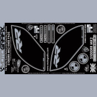 Motografix Tankschutz Knie Pads passend für BMW S 1000 RR 2017-2018 Motografix Tankschutz Knie Pads passend für BMW S 1000 RR 2017-2018