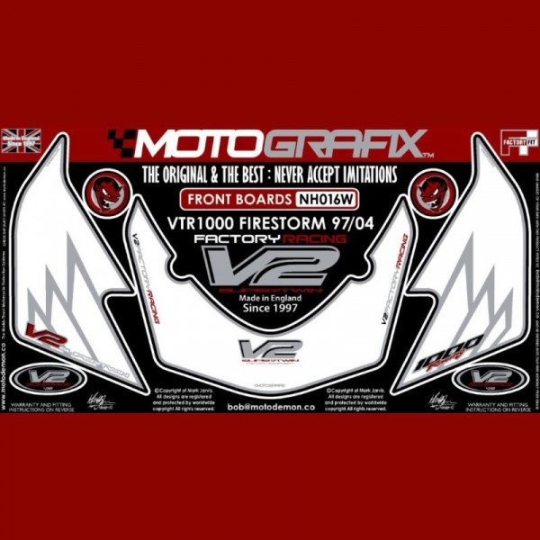 Motografix Stone Chip Protection front Honda VTR 1000 Firestorm NH016W