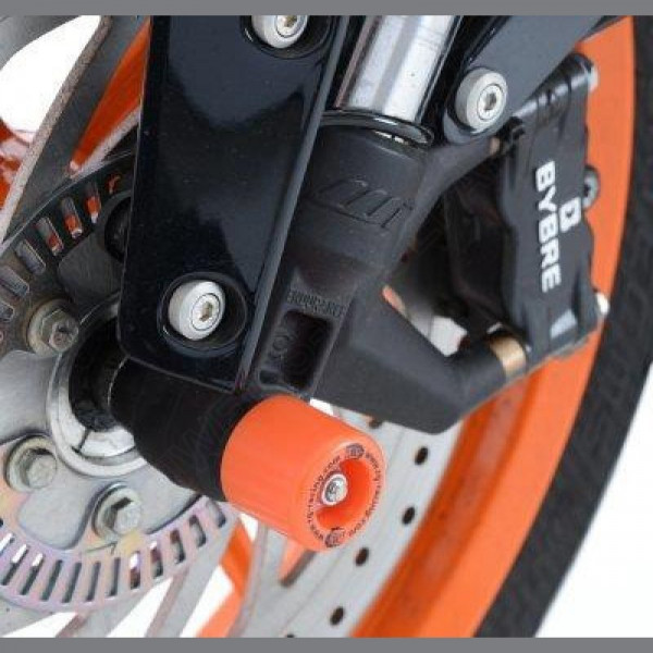 R&G Racing Fork Protectors Orange KTM Duke 125 / 200 / 390